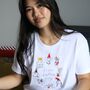 Crazy Christmas Cats Embroidered T Shirt, thumbnail 1 of 11