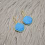 Sterling Silver Howlite Earrings, thumbnail 1 of 9