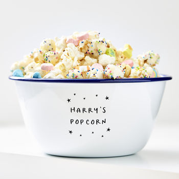 Little Stars Personalised Popcorn Bowl, 2 of 5