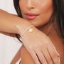 Just To Say Bracelet Gift, Just To Say Thinking Of You Gold Daisy Charm Bracelet Gift, thumbnail 2 of 3