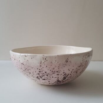 Deep And Wide Pink Ceramic Bowl, 2 of 10