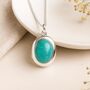 Personalised Sterling Silver Amazonite Locket, thumbnail 2 of 11