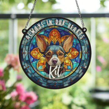 Chihuahua Black Memorial Suncatcher, 5 of 6