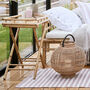 Organic Bamboo Outdoor Tray Side Table, thumbnail 3 of 5