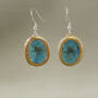 Blue Reef Oval Drop Earrings, thumbnail 2 of 5