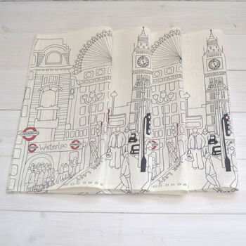Linen London Design Napkins, 6 of 9