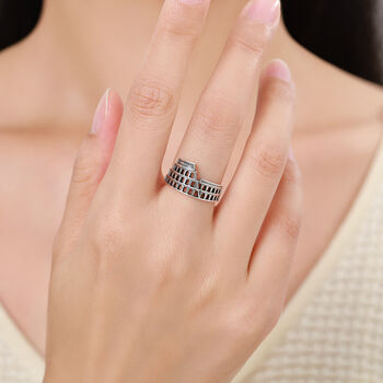 Colosseum Inspired Sterling Silver Adjustable Ring, 3 of 12