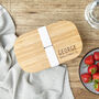 Personalised Name Bamboo Lunch Box, thumbnail 1 of 1