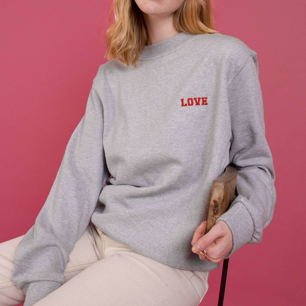Embroidered Personalised 'Word' Sweatshirt By Rock On Ruby ...