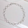 Sterling Silver Shimmer Clover Bracelet, thumbnail 3 of 7