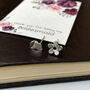 Sterling Silver Bridesmaid Flower And Leaf Earrings, thumbnail 12 of 12