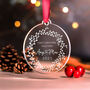 Personalised Acrylic First Christmas Together Ornament, thumbnail 5 of 10