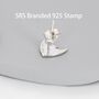 Sterling Silver Angelfish Stud Earrings, thumbnail 6 of 9