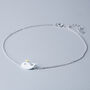 Sterling Silver Whale Charm Anklet, thumbnail 1 of 5