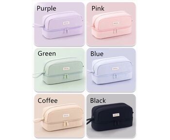 Double Layer Multicompartment Student Pencil Case, 5 of 5