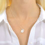 Mother And Child Sterling Silver Initial Heart Necklace, thumbnail 10 of 10