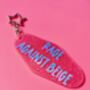 The 'Rage Against Beige' Sparkly Motel Keyring / Colour Lover Gift / Bold Statement Accessories / Funny Quote Keyring, thumbnail 3 of 8