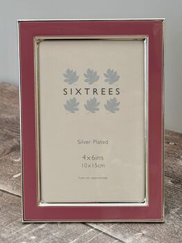 Sixtrees Pink Patterned Border Photo Frame, Four X Six, 2 of 3