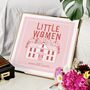 Little Women Art Print | Pink Book Lover Gift, thumbnail 10 of 11