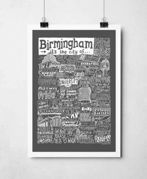 Birmingham Landmarks Print, 4 of 10