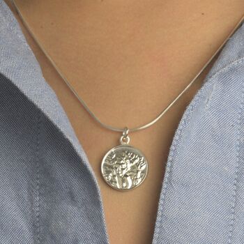 Silver St. Christopher Christening Necklace, 6 of 6