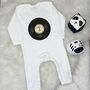 'Totally Awesome Records' Personalised Baby Rompersuit, thumbnail 1 of 8
