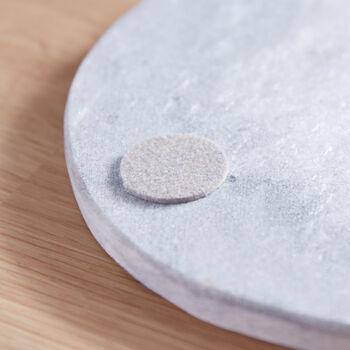 Round Grey Marble Serving Board, 4 of 5