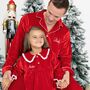 Personalised Family Velvet Christmas Pyjamas, thumbnail 4 of 12