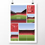 Manchester United Views Of Old Trafford Poster, thumbnail 2 of 7