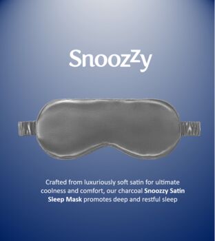 Snooz Zy Satin Sleep Mask Charcoal, 2 of 2