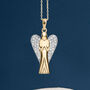 Large 9ct Gold Guardian Angel Necklace, thumbnail 1 of 11