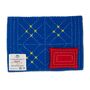 Doll Sized Geometric Red And Blue Reversible Bedding, thumbnail 2 of 6