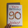 Personalised Big 90th Birthday Card, thumbnail 1 of 4