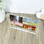 Personalised Freestanding Four Photo Giant Crystal Block 19.5cm, thumbnail 4 of 5