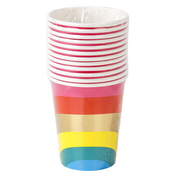 Rainbow Colourful Party Cups, 4 of 5