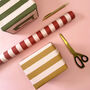 Luxury Candy Cane Stripe Christmas Wrapping Paper, thumbnail 1 of 4