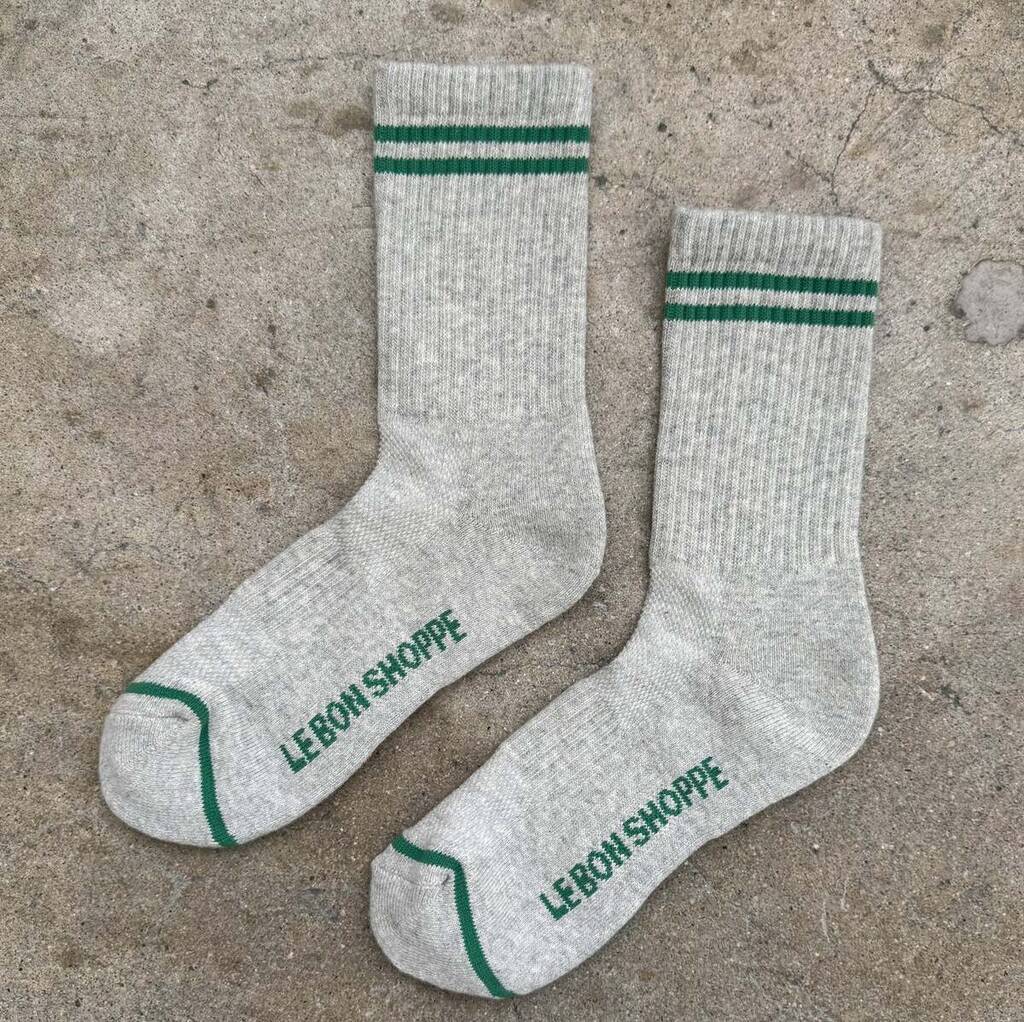 Light Grey Boyfriend Socks, 1 of 4