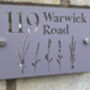Personalised Lavender Stem Design House Sign Acrylic, thumbnail 1 of 2