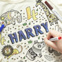 Personalised Jungle Colour In Top With Fabric Pens, thumbnail 3 of 9