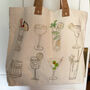 Stitch Your Cocktails Tote Bag, thumbnail 6 of 9