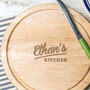 Personalised Round Chopping Board For Him, thumbnail 1 of 5