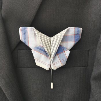 Memorial Lapel Pin, Memory Butterfly Made From Clothes, 6 of 12