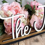 Personalised Wedding Surname Sign With Stand Decor, thumbnail 2 of 8