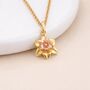 Personalised Gold Plated Sterling Silver Daffodil Pendant Necklace, thumbnail 1 of 9
