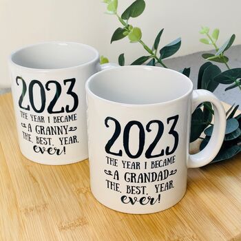Personalised The Year I Became A Grandparent Mug, 2 of 4