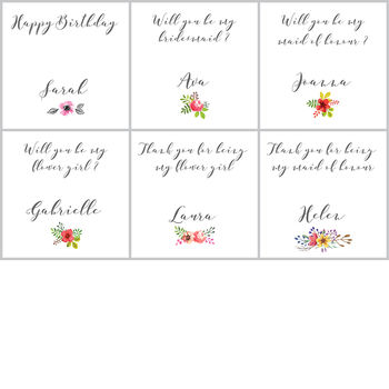 Personalised Will You Be My Flower Girl Stud Earrings, 10 of 12