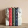 Antiqued Phrenology Head Bookends, thumbnail 1 of 5