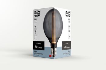 Vintlux Rainn 95mm Globe Smoke Dimmable LED Bulb, 3 of 3