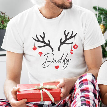 Reindeer Family Christmas T Shirts And Baby Grow, 2 of 5