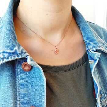 Art Deco Initial Necklace In Silver, Gold Or Rose Gold Colour, 3 of 12